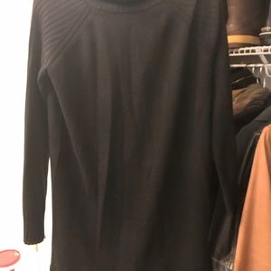 LINE Black Cashmere Sweater Dress